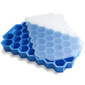 Modern Ice Cube Trays for Freezer with Lid-37 Grid Silicone for