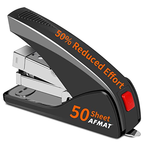 Classic AFMAT Stapler for Desk, 50 Sheet Effortless Essentials