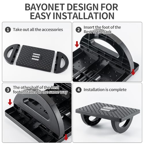 Minimalist CasaZenith Foot Rest for Under Desk at for Daily Use