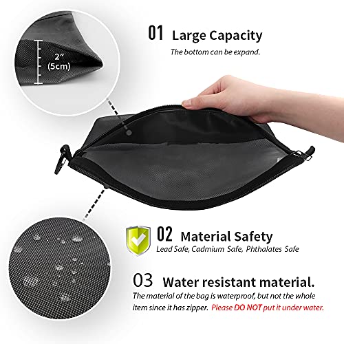 pack all Water-Resistant Material Zipper Pouch, Mesh Set