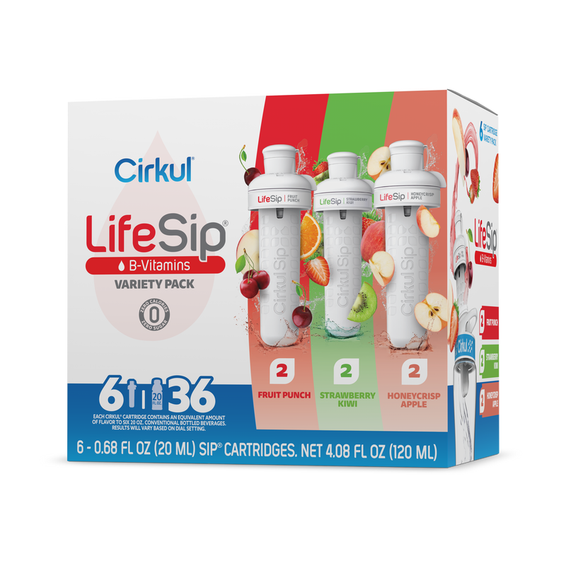 Sugar-Free LifeSip 6-Pack Variety Pack PN3A - Sugar-Free Fruit Flavor Cartridge Refill - Default Title