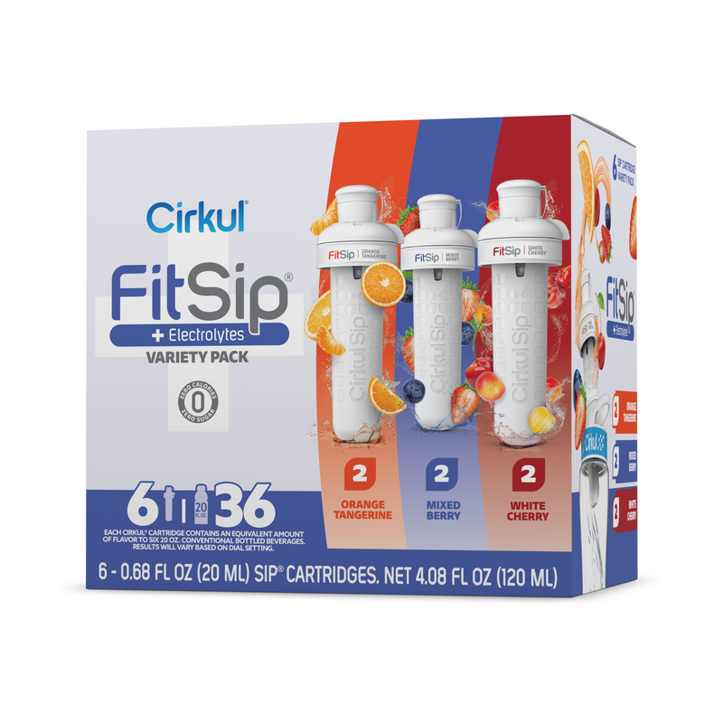 Zero-Calorie FitSip 6-Pack Variety Pack HE3H - Vitamin-Infused Natural Refreshing Flavor Core - Default Title