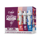 Refreshing Electrolyte GoSip 6-Pack Variety Pack CB6Q - Sugar-Free Fruit Flavor Cartridge Refill - Default Title