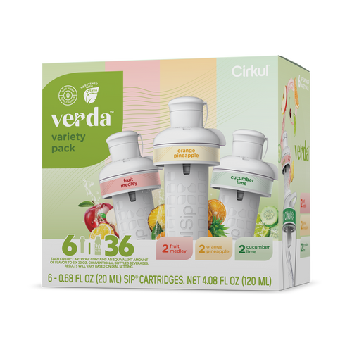 Natural Fruit Flavored Verda 6-Pack Variety Pack CT2I - Zero-Calorie Multi-Flavor Sip Pods for Water Bottle - Default Title