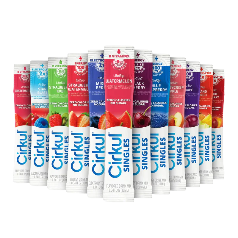 Zero-Calorie 24-Pack  Singles Variety Bundle GXPG - Zero-Calorie Multi-Flavor Sip Pods for Water Bottle - Default Title