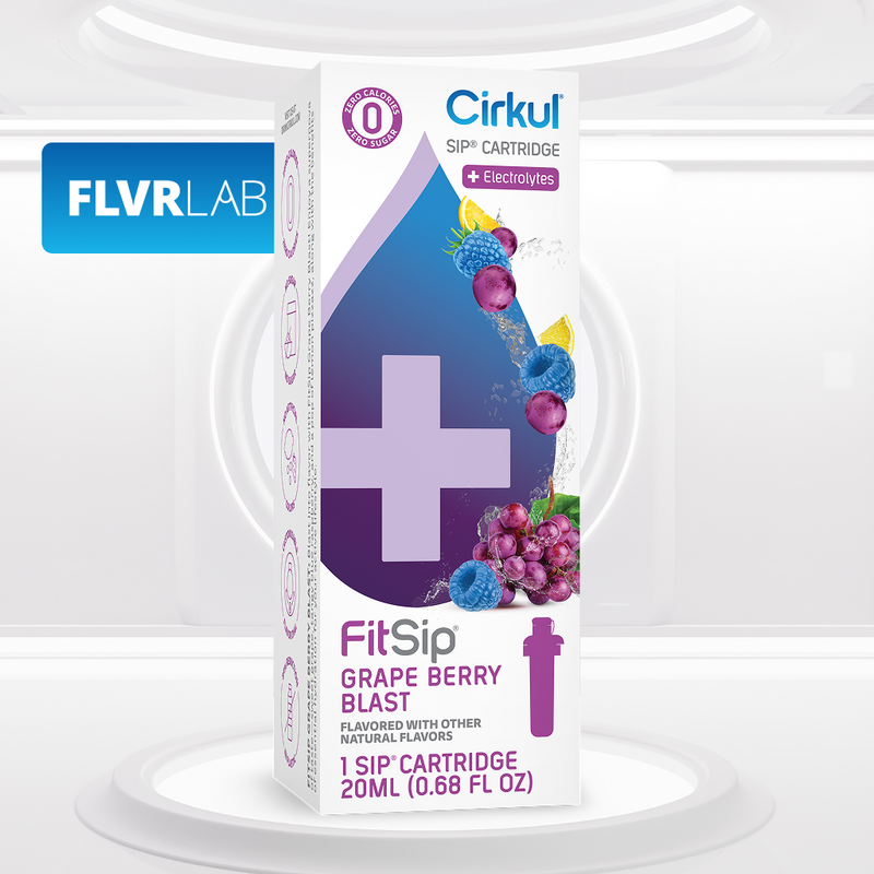 Zero-Calorie FitSip Grape Berry Blast DPFR - Electrolyte Hydration Enhanced Taste Cartridges - Default Title