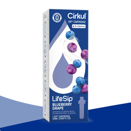Refreshing Electrolyte LifeSip Blueberry Grape C76C - Electrolyte Hydration Enhanced Taste Cartridges - Default Title