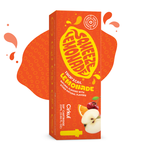 Natural Fruit Flavored Squeeze Tropical Lemonade YWR0 - Sugar-Free Fruit Flavor Cartridge Refill - Default Title