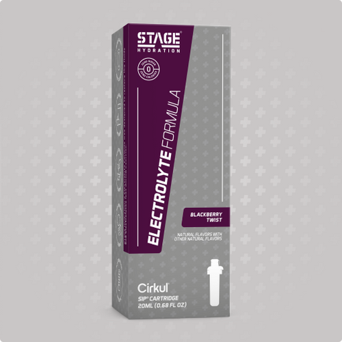 Natural Fruit Flavored Stage Blackberry Twist 1759 - Electrolyte Hydration Enhanced Taste Cartridges - Default Title
