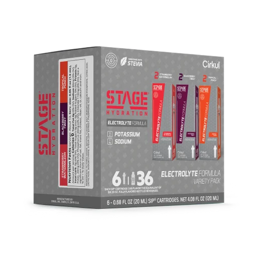 Natural Fruit Flavored Stage 6-Pack Variety Pack 4ZSP - Sugar-Free Fruit Flavor Cartridge Refill Detail